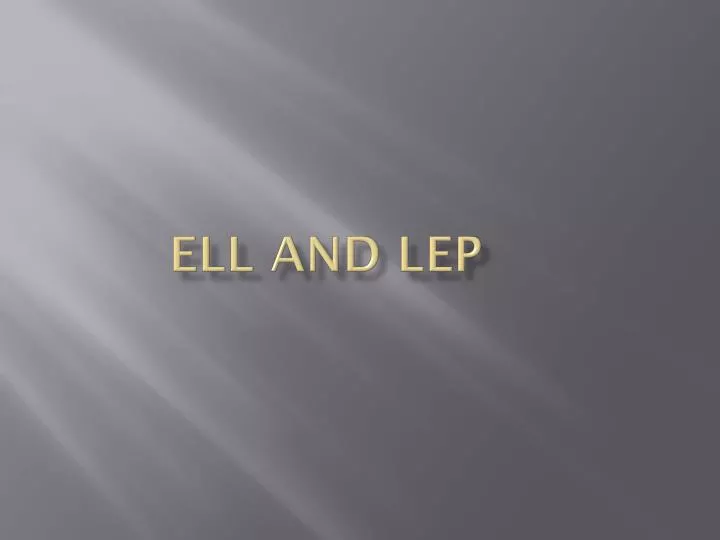 ell and lep