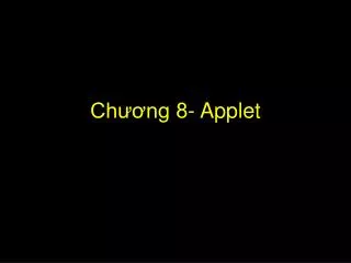 ch ng 8 applet