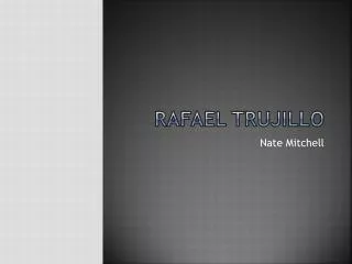 rafael trujillo