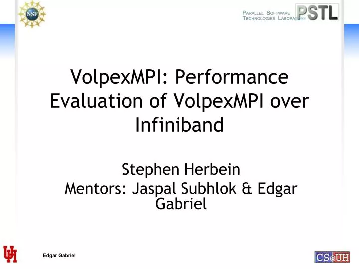 volpexmpi performance evaluation of volpexmpi over infiniband