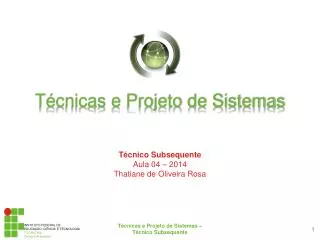 t cnicas e projeto de sistemas