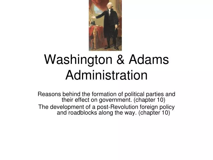 washington adams administration