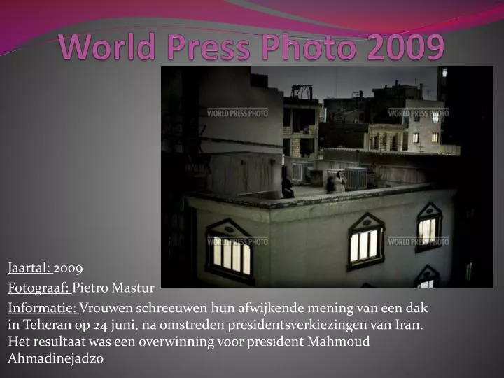 world press photo 2009