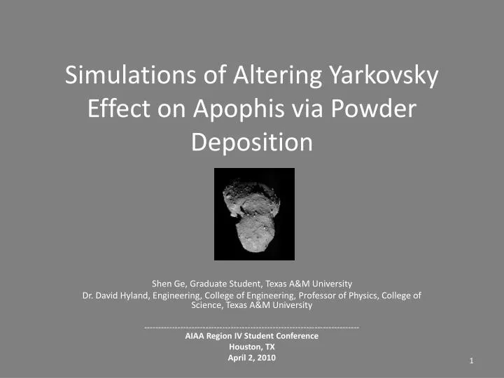 simulations of altering yarkovsky effect on apophis via powder deposition