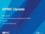 APNIC Update: IPv4 Address Transfer Services and IPv6 Deployment Insights (2013) - slide 1