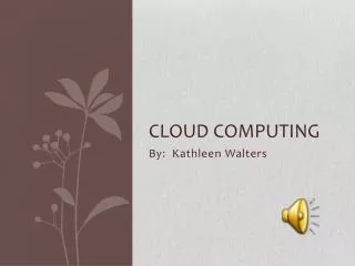 Cloud Computing