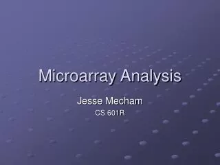 Microarray Analysis