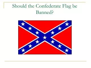 Should the Confederate Flag be Banned?