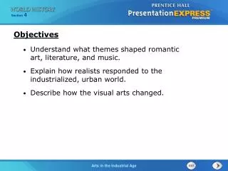 Understand what themes shaped romantic art, literature, and music.