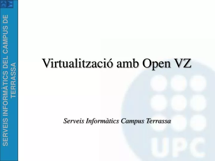 virtualitzaci amb open vz