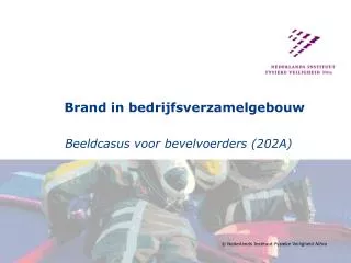 brand in bedrijfsverzamelgebouw