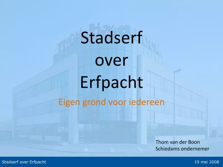 stadserf over erfpacht