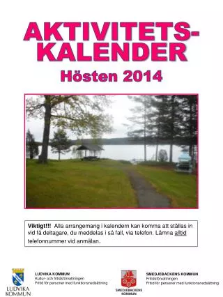 aktivitets kalender h sten 2014