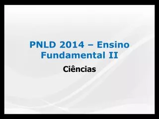 pnld 2014 ensino fundamental ii