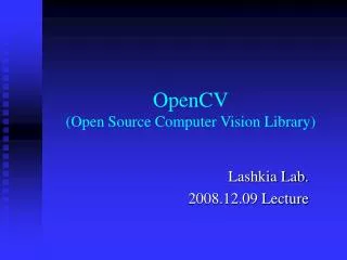 opencv open source computer vision library