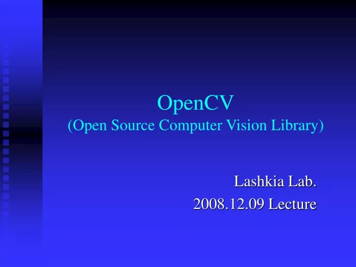 opencv open source computer vision library