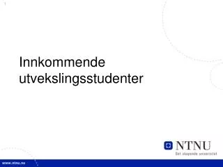 innkommende utvekslingsstudenter