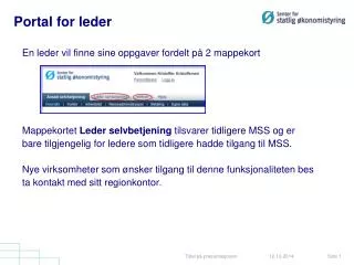portal for leder