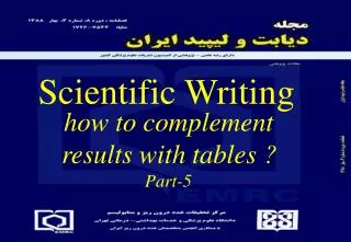 Scientific Writing