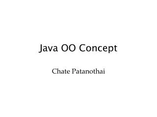 Java OO Concept