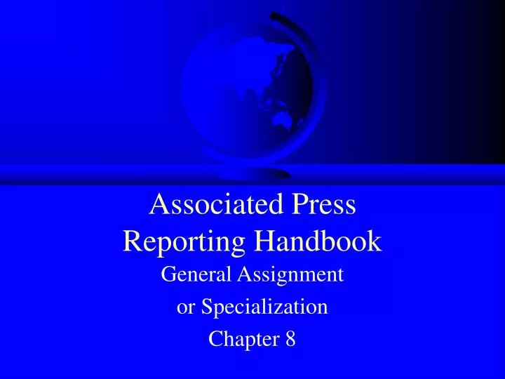 associated press reporting handbook