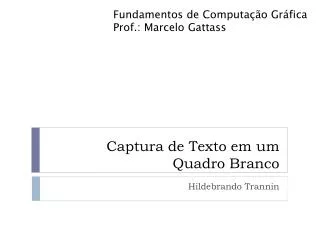 captura de texto em um quadro branco