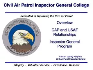 Civil Air Patrol Inspector General College