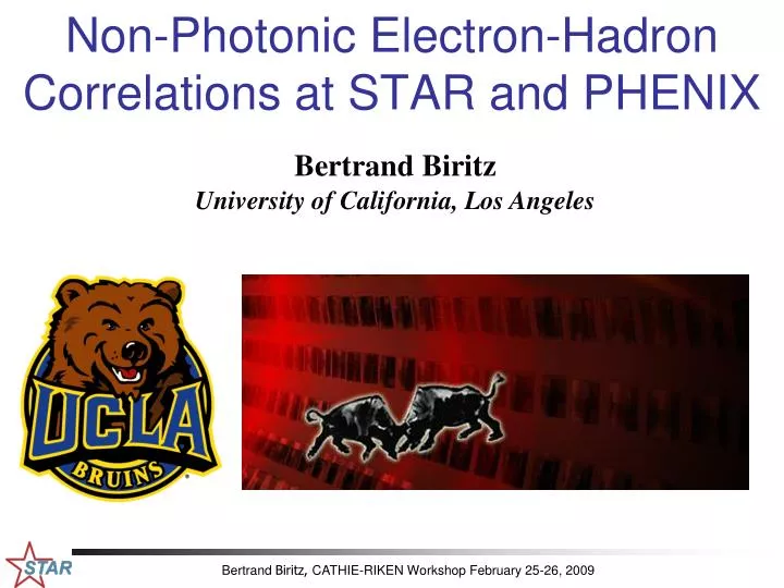 non photonic electron hadron correlations at star and phenix