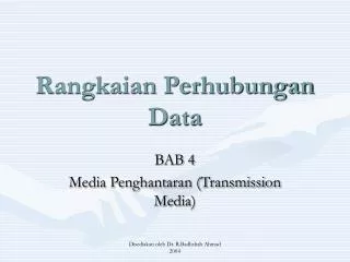 rangkaian perhubungan data
