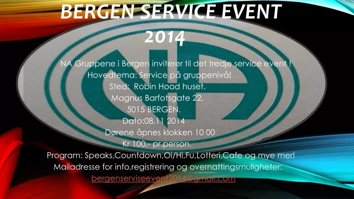 bergen service event 2014