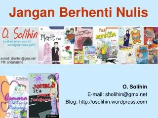 jangan berhenti nulis