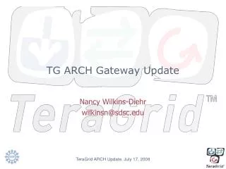 TG ARCH Gateway Update