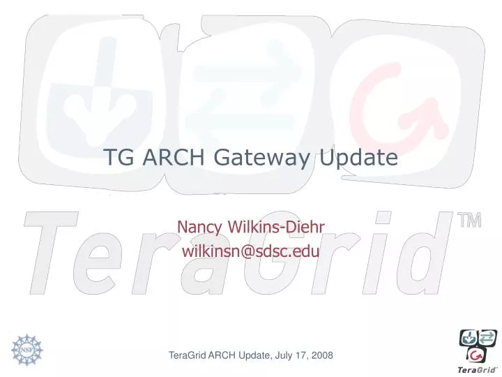 tg arch gateway update