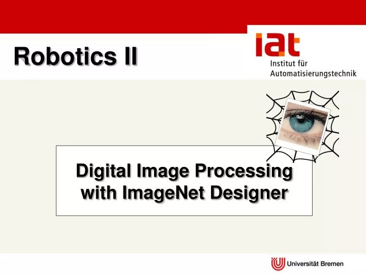 digital image processing with imagenet designer