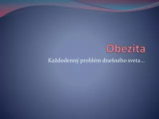 obezita