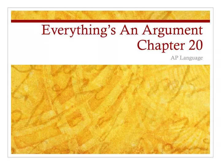everything s an argument chapter 20