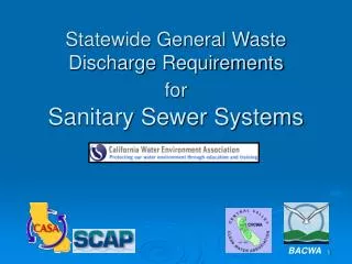 Statewide General Waste Discharge Requirements for Sanitary Sewer Systems