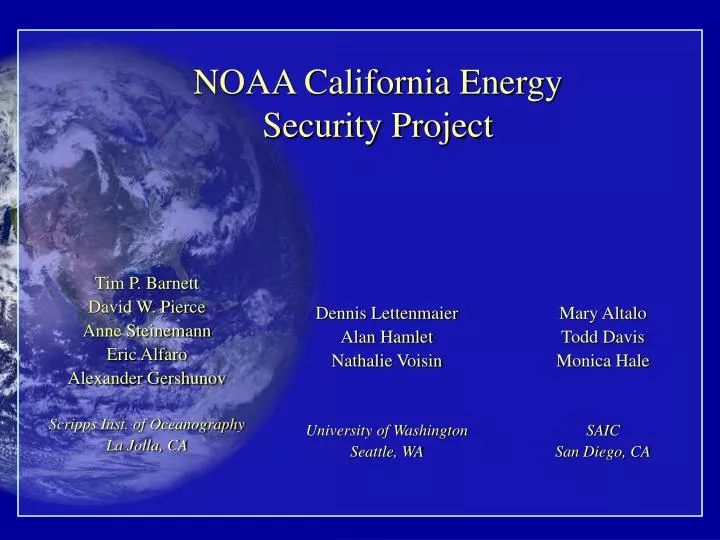 noaa california energy security project