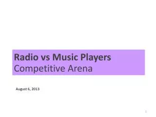 Radio vs Music Players Competitive Arena