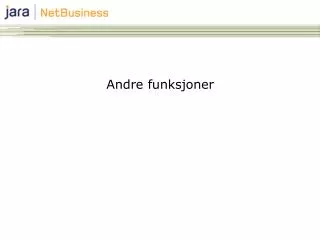 andre funksjoner