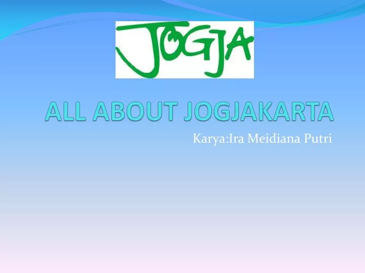 all about jogjakarta