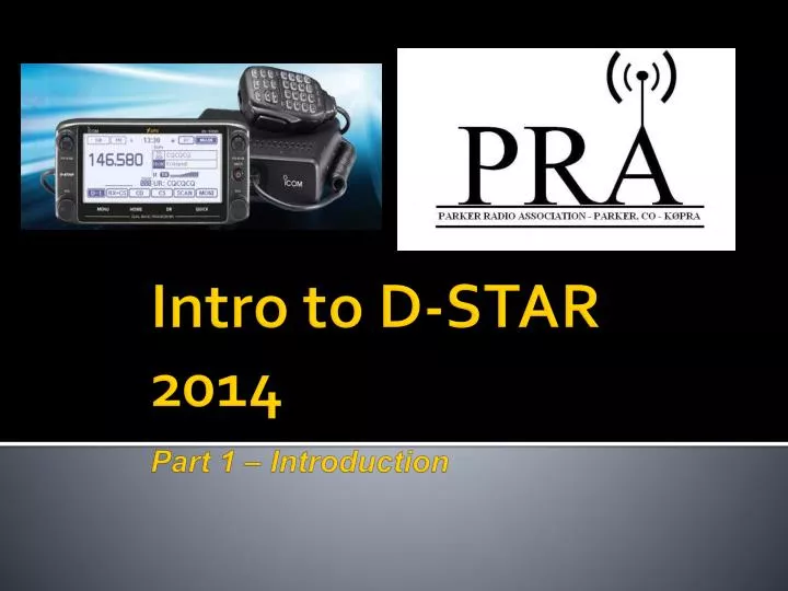 intro to d star 2014 part 1 introduction