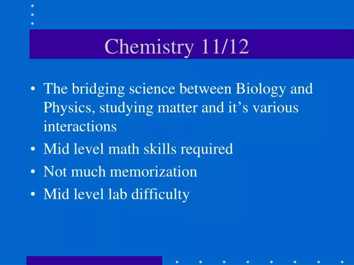 chemistry 11 12