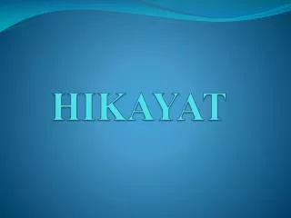 hikayat