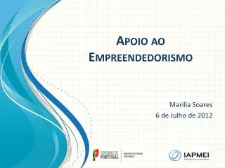 apoio ao empreendedorismo
