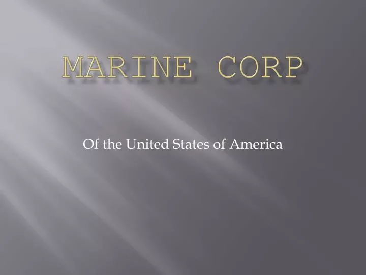 marine corp