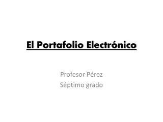 el portafolio electr nico