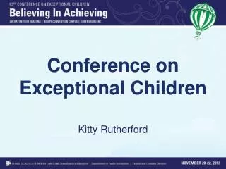 Conference on Exceptional Children