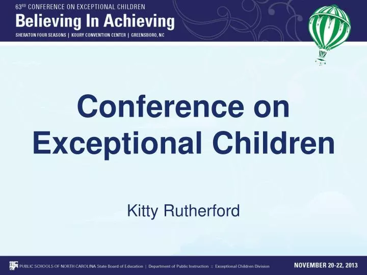 conference on exceptional children
