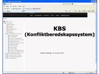kbs konfliktberedskapssystem